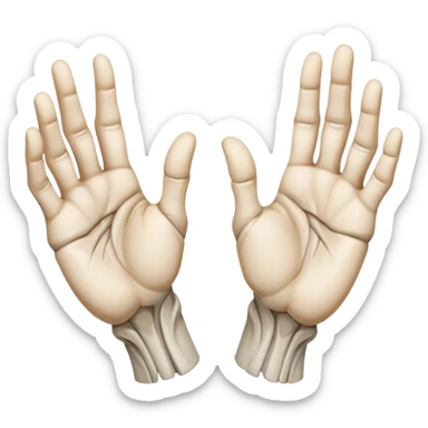 Michelangelo hands sticker