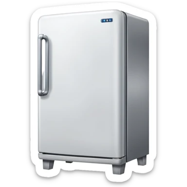 A fridge with arms and legs sticker