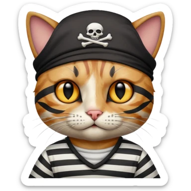 Gato pirata sticker