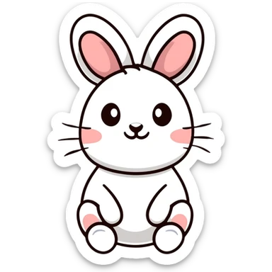 cartoon bunny rabbit sticker