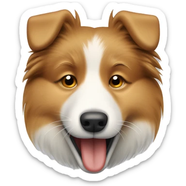 Shetland sheepdog crying sticker