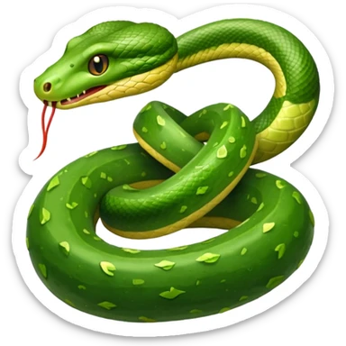 Kúszik mint a hernyó  a kígyó uborka sticker