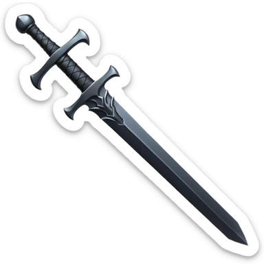 black sword sticker