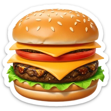 Hamburger sticker