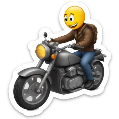 Ourse sur une moto sticker