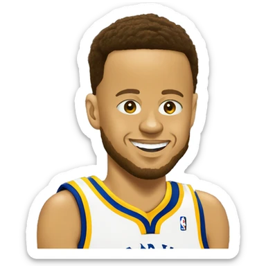Stephen curry qui rit  sticker