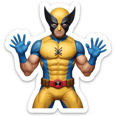 Wolverine from Deadpool & Wolverine movie sticker