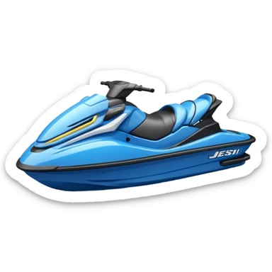 Create a realistic jetski sticker