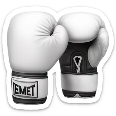 White boxing gloves sticker