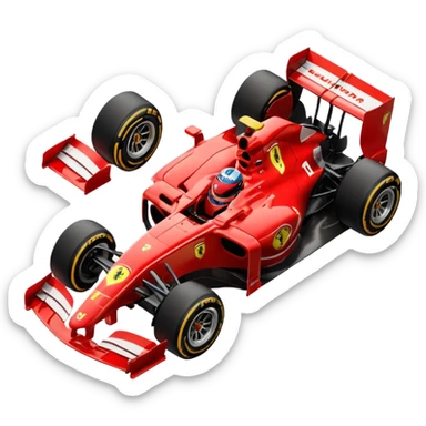 Scideria ferrari f1 team sticker