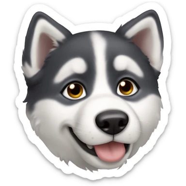 Husky puppy sticker