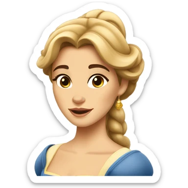beauty and the beast belle sticker