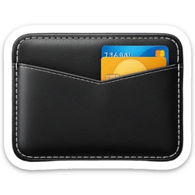 wallet credit card sticker
