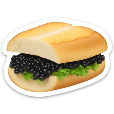 Caviar sandwich sticker