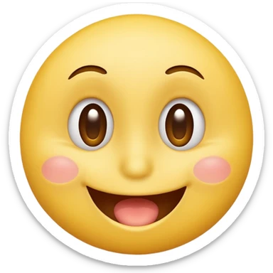 yellow smiley trying to look innocent while whistling sticker