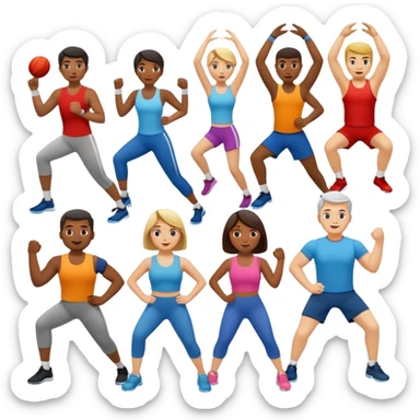 community fitness events sticker