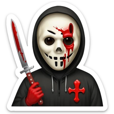 ghostface killer sticker