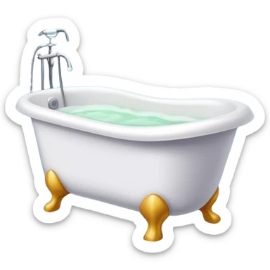 una bañera de hidromasaje en un cuarto de baño sticker