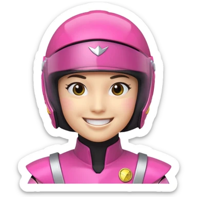 Power ranger nija storm Pink power ranger emojis sticker