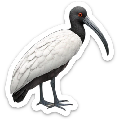 Australian black ibis sticker
