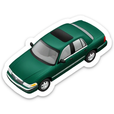 1997 dark green crown victoria sticker