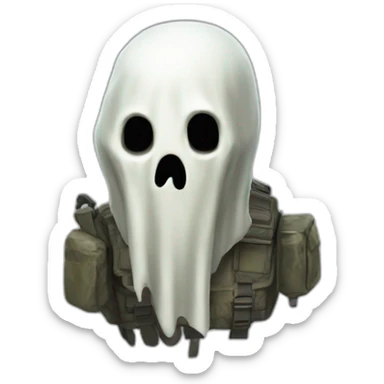 Ghost-callofduty sticker