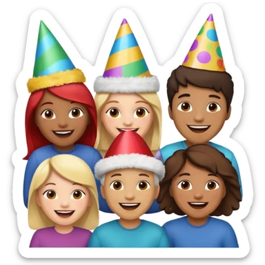 Personas reunidas charlando entre amigos sticker