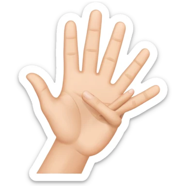 pointer finger and thumb finger coming in a clapping motion kinda like 👌🏼 and 🤏🏼 but with movement lines sticker