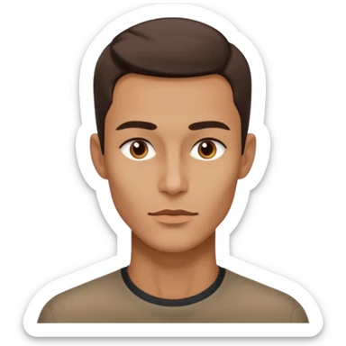 A person who has the sharpest jawline sticker