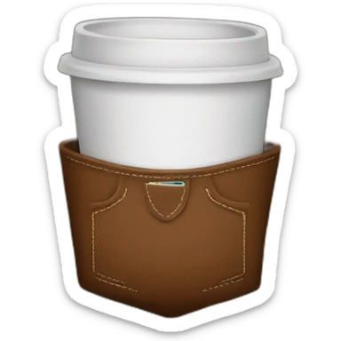 coffee in pants pocket sticker