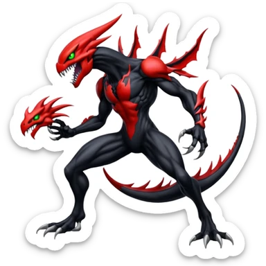 Venom-Zekrom-Darkrai-Scizor-fusion, full body sticker