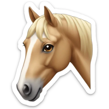beige Horse sticker