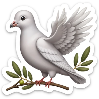 Crie uma figurinha pra stories de uma biblia e outro de uma pomba com o ramo de Oliveira pequeno sticker