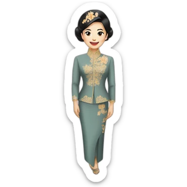 suharto pake kebaya sticker