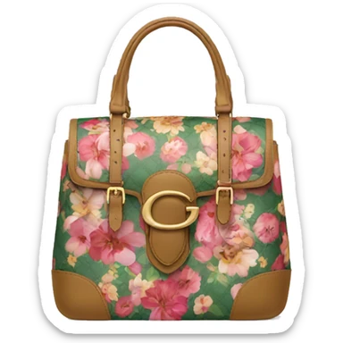 Floral Gucci bag  sticker