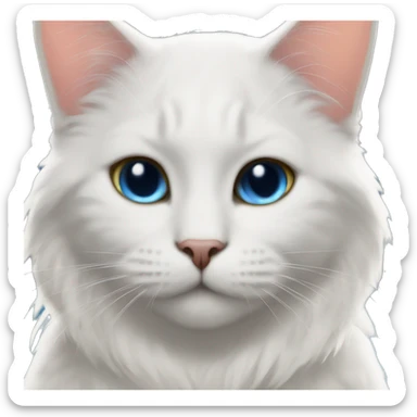 Halo of stars over cat  sticker