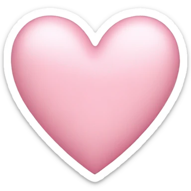 light pink heart  sticker
