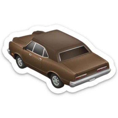 static brown car sticker