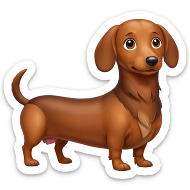 Wiener dog sticker