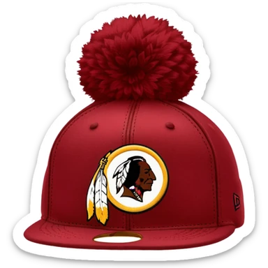 Washington Redskins hat sticker