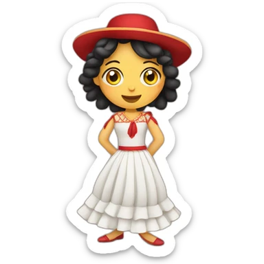 peruvian flamenco sticker