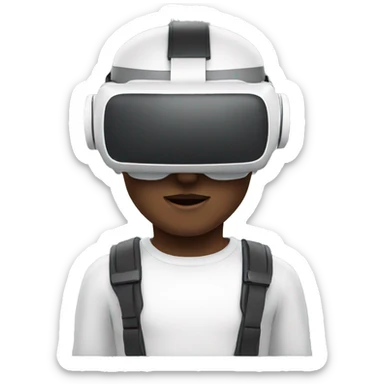 vr headset white sticker
