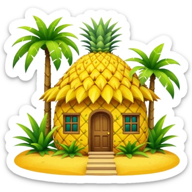 Generate pineapple house sticker