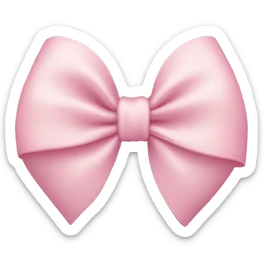 Light pink bow sticker