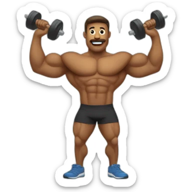 Gym fitness muscule  sticker