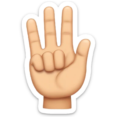 West side hand sign sticker