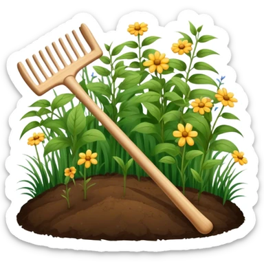 garden Rake sticker