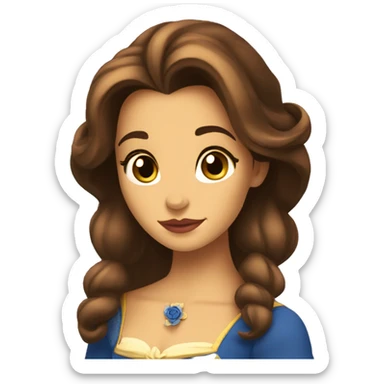 beauty and the beast belle sticker