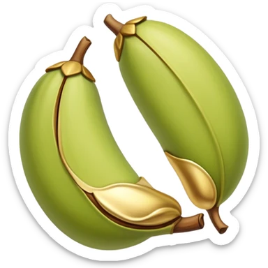 Pistachio golde color sticker