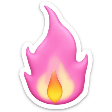 Flame-in-pink-pastel-shade  sticker